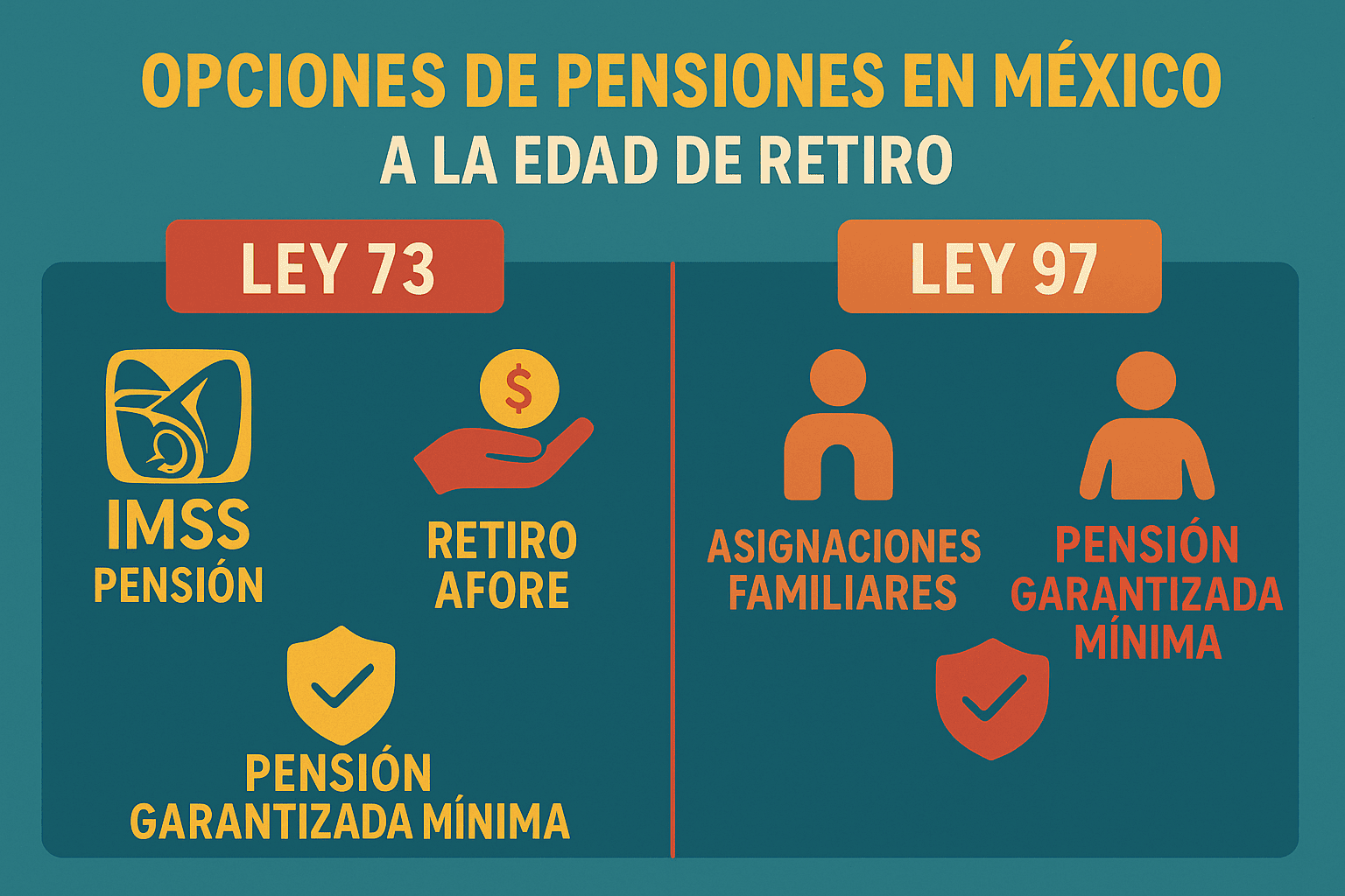 ¿Qué pensión recibo al jubilarme en México?